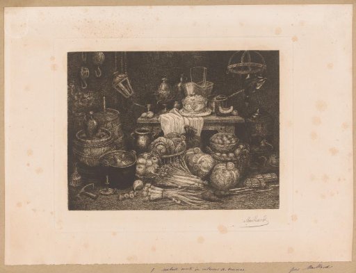 Still Life with Vegetables and Tableware