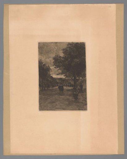 Boulevard at evening