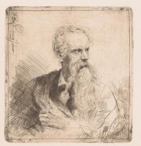 Portrait of an unknown bearded man
