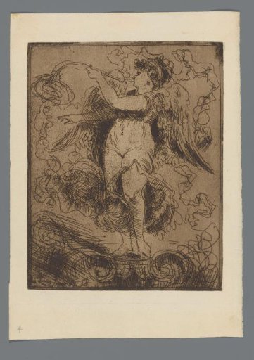 Angel Blowing a Trumpet