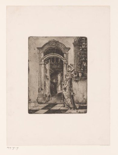 Lady in a doorway