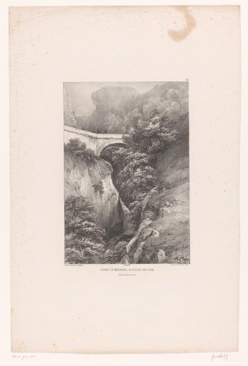 View of the Pont Napoléon near Luz-Saint-Sauveur