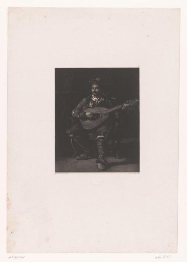 Singing guitar player