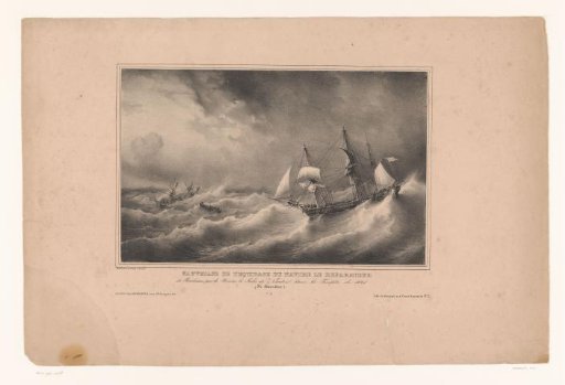 Rescue of the crew of the ship the Reparateur