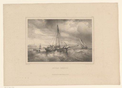 Breton fishing boat at sea