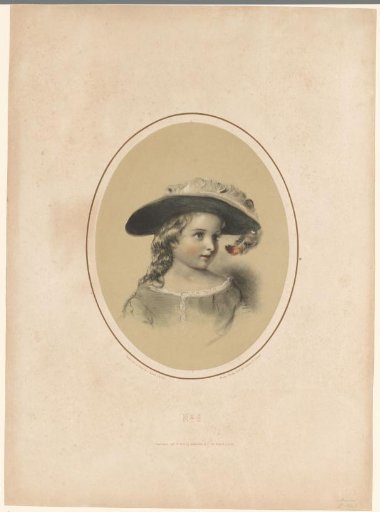 Portrait of an unknown child with hat