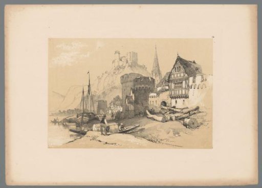 View of Oberwesel on the Rhine