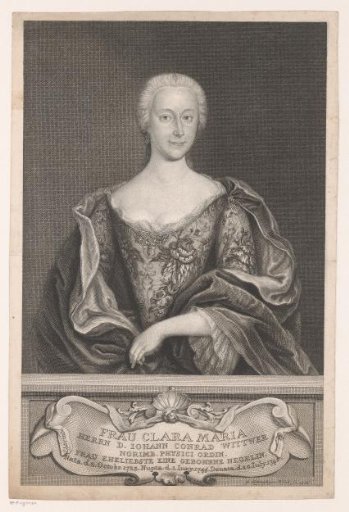 Portrait of Clara Maria Wittwer, née Negelein