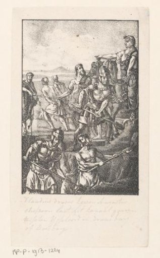 Roman general Nero Claudius Drusus orders the digging of a canal