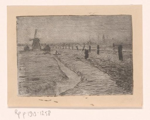 Pastoral Landscape with a Mill