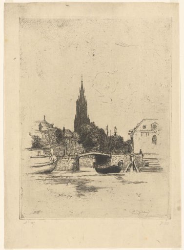 View of the Mallegat, at Delft
