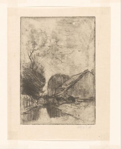 Canal with Buildings
