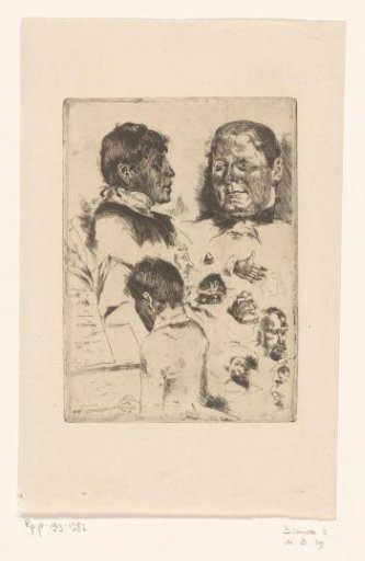 Study of Various Heads and Hands