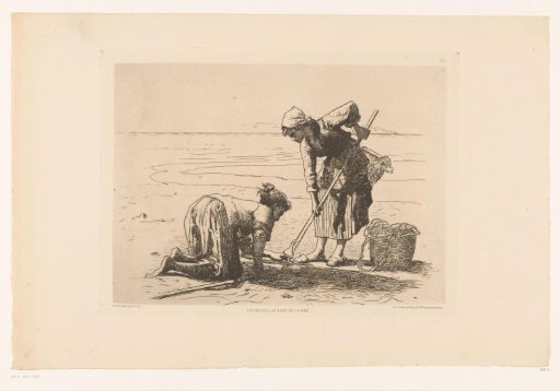 Fishermen on the coastline