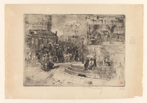 View of the Place Pigalle in Paris