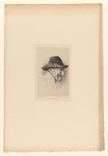 Head of a Swiss peasant with hat