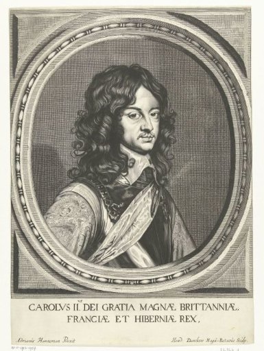 Portrait of Charles II, King of England, in oval