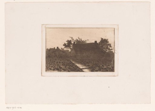 Landscape with a farmhouse by a stream
