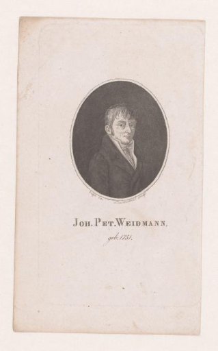 Portrait of Johann Peter Weidmann