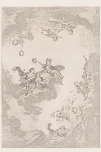 Allegorical representation after a ceiling in Fontainebleau