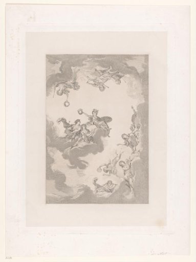 Allegorical representation after a ceiling in Fontainebleau