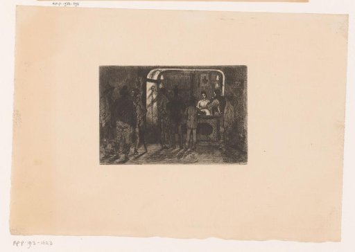 Seven men in a tavern