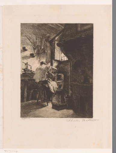 Chaser at work in a workshop