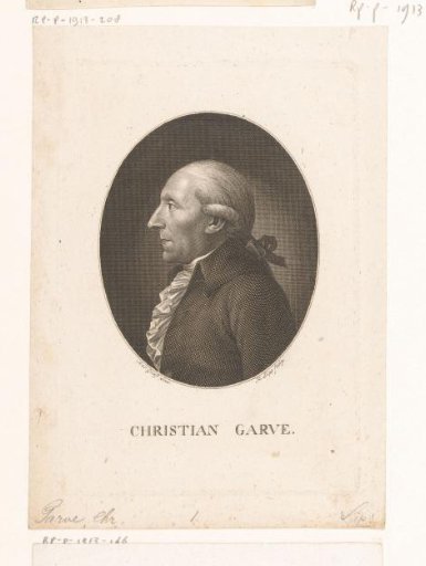 Portrait of Christian Garve