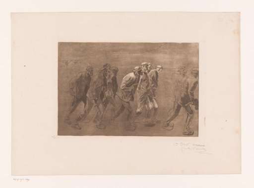 Ten miners on their way to work