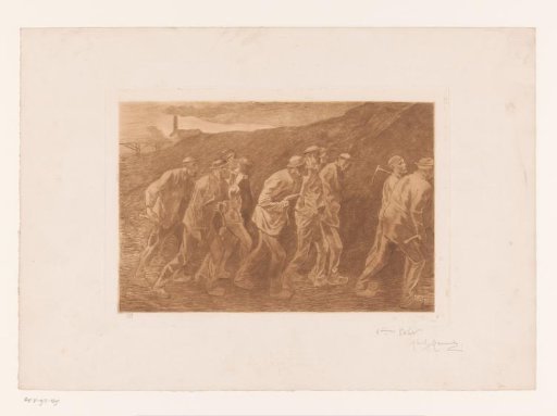 Ten miners on their way to work