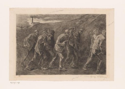 Ten miners on their way to work