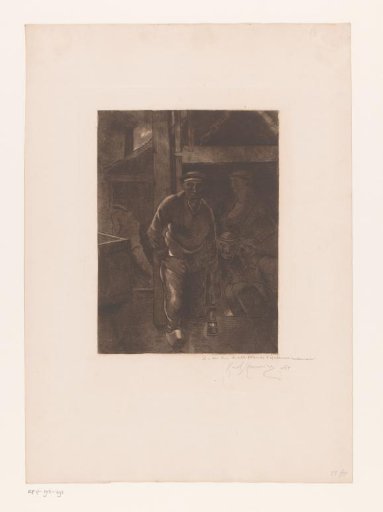 Miners returning from the mine
