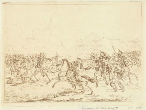 Death of the Duke of Brunswick at Quatre-Bras, 1815