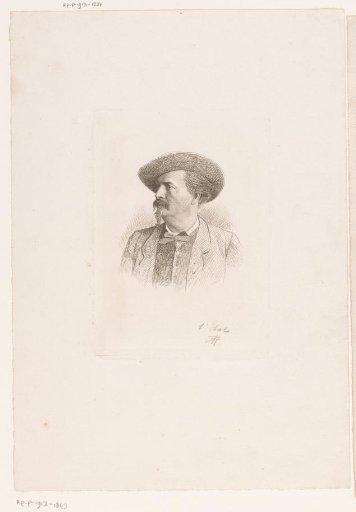 Portrait of an unknown man with hat