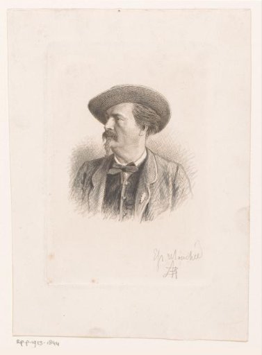 Portrait of an unknown man with hat