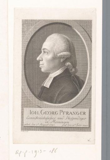 Portrait of Johann Georg Pfranger