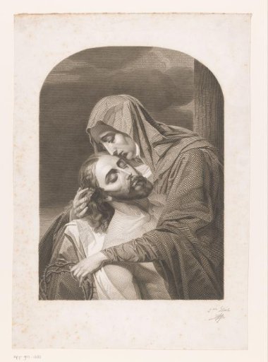 Mary as Mater Dolorosa with the dead Christ in her arms