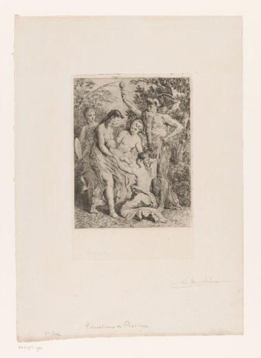 Mercury Gives Baby Bacchus to the Nymphs