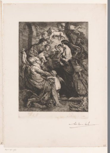 Various Saints Venerate Mary and the Christ Child