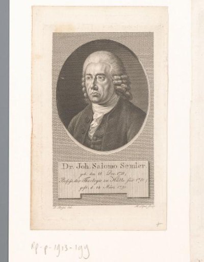 Portrait of Johann Salomo Semler