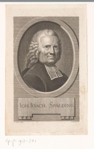 Portrait of Johann Joachim Spalding