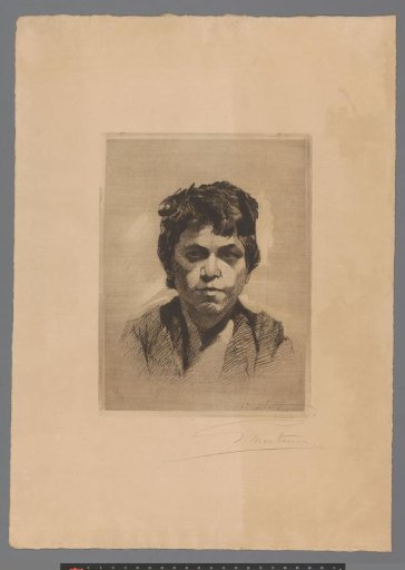 Portrait of an unknown boy