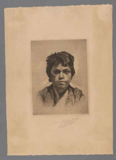 Portrait of an unknown boy