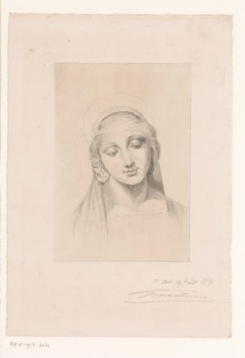 Head of Mary with halo