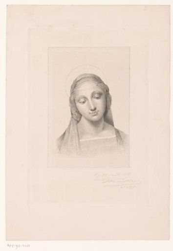 Head of Mary with halo