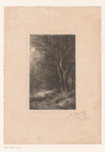 Moonlit landscape near 's-Hertogenbosch