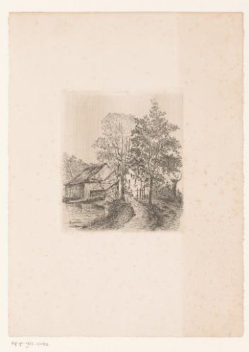 Landscape with a house by the water