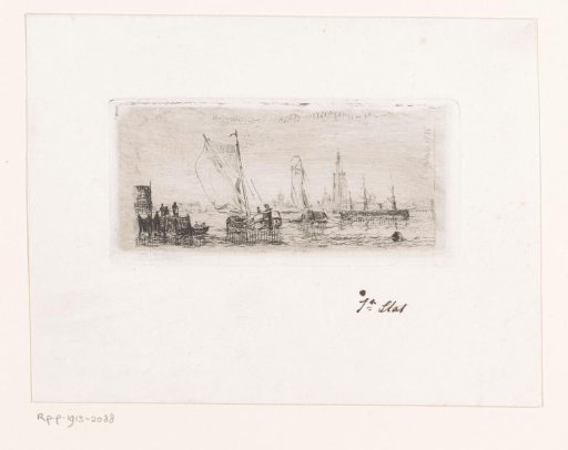 Ships in the Water at the Port of Antwerp