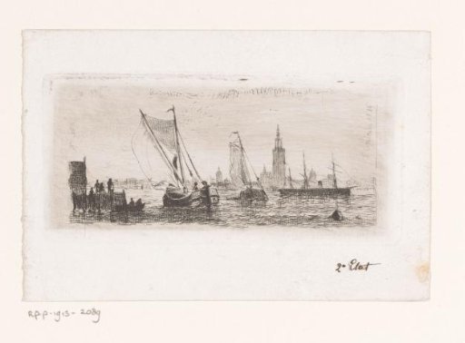 Ships in the Water at the Port of Antwerp