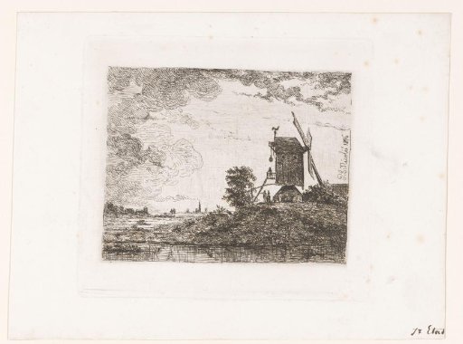 Landscape with a mill on the water